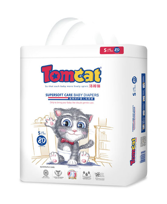 汤姆猫高效呵护婴儿纸尿裤S80