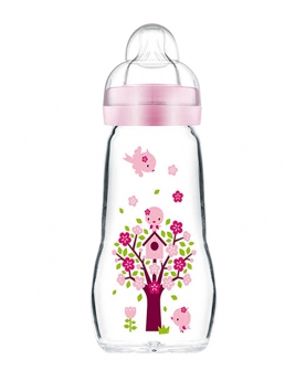晶彩耐温玻璃宝宝奶瓶
