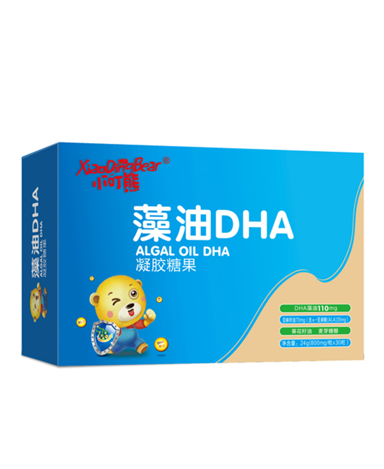 小叮熊营养品藻油DHA凝胶糖果-横版代理,样品编号:75421