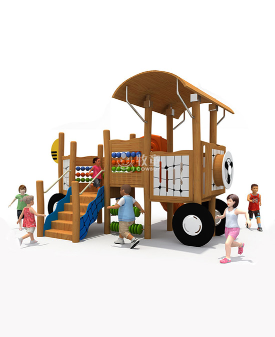 牧童幼儿园大型木质滑梯