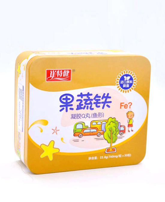 崔特健營養(yǎng)品果蔬鐵凝膠Q丸（魚形）代理,樣品編號:76978