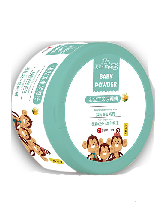 元氣小猴洗护用品宝宝玉米尿湿粉代理,样品编号:76651