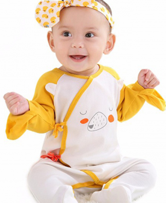 安织爱母婴长袖和式连身衣代理,样品编号:88665