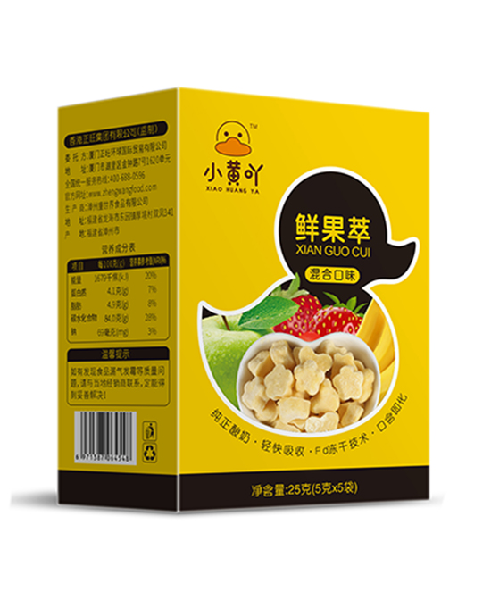 小黄吖辅食鲜果萃混合口味代理,样品编号:88285