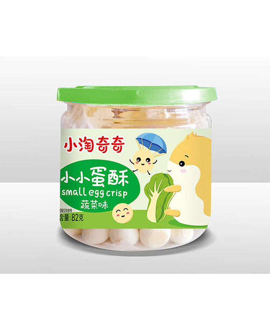 小淘奇奇儿童零食小小蛋酥蔬菜味代理,样品编号:80477
