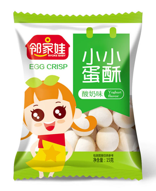 小淘奇奇儿童零食小小蛋酥酸奶味（五连包15g）代理,样品编号:80490