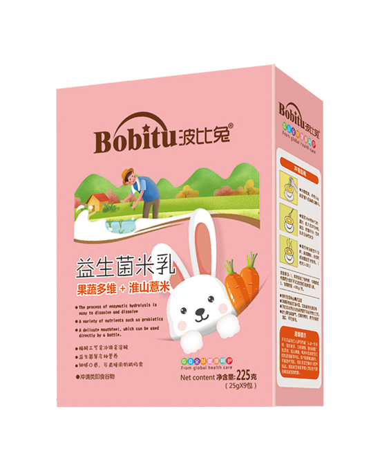 波比兔果蔬多维+淮山薏米益生菌米乳