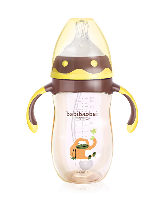 芭芘宝贝奶瓶PPSU芥黄奶瓶代理,样品编号:86270