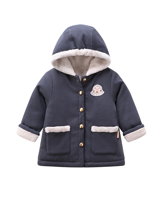 拉比婴幼装儿童加厚连帽外套代理,样品编号:97990