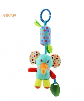 六款动物风铃玩偶摇铃玩具婴幼儿安抚用品