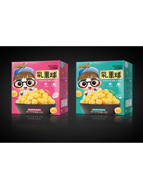 精婴领秀辅食乳果球草莓味/蛋黄味代理,样品编号:98360