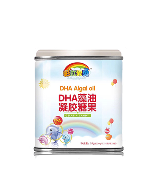 彩虹爱贝营养品DHA藻油凝胶糖果代理,样品编号:93516