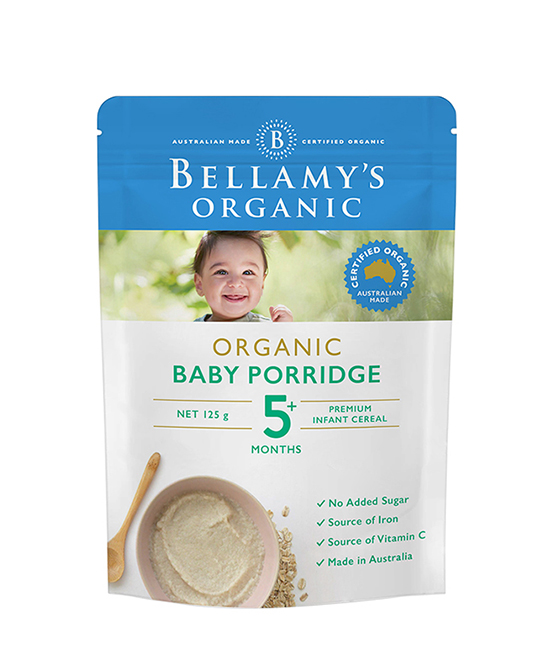 贝拉米有机婴幼儿燕麦高铁米粉