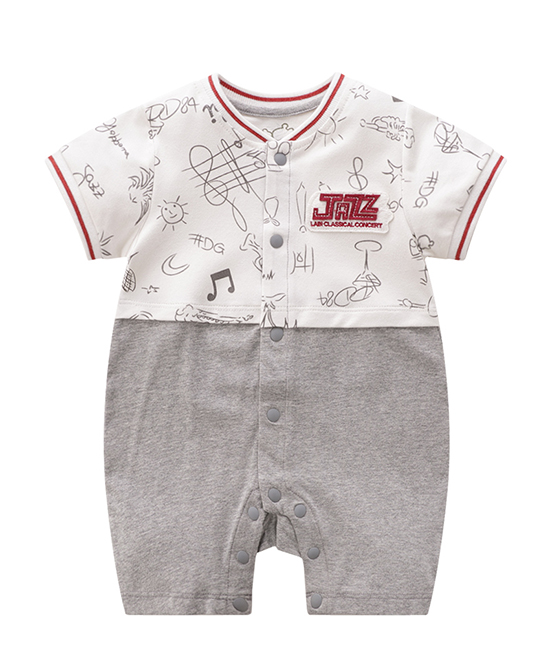 拉比婴幼装新款婴儿短袖连体衣代理,样品编号:93686