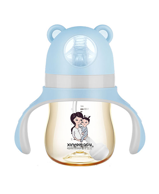 馨菲宝贝婴童哺喂用品超宽口径PPSU奶瓶180ml蓝色代理,样品编号:93368