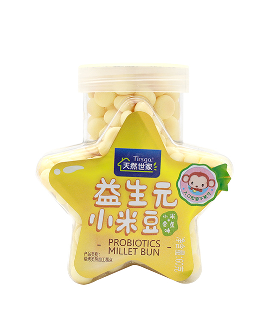 天然世家婴童辅食小米豆小馒头60g香蕉味代理,样品编号:96260