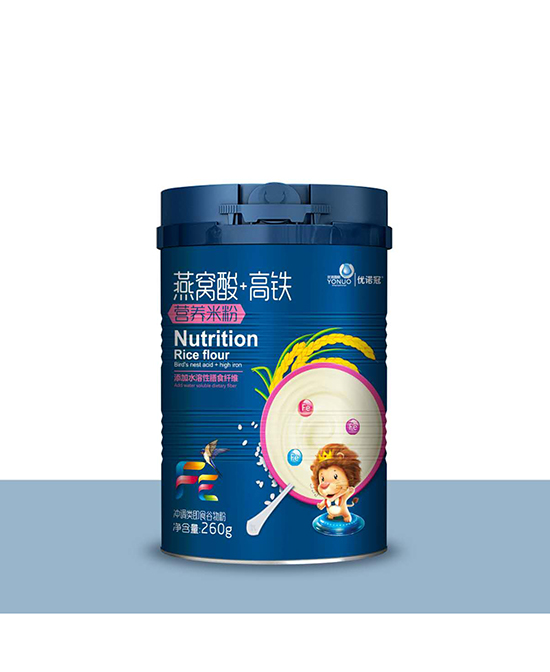 优诺冠营养品燕窝酸+钙铁营养米粉代理,样品编号:95965