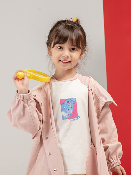 BBCQ kids童装粉色短外套代理,样品编号:96842