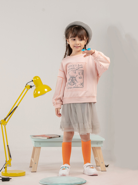 BBCQ kids童装粉色长袖上衣代理,样品编号:96843