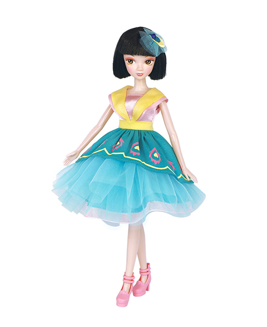 可儿娃娃玩具翠绿纱裙女孩玩具代理,样品编号:97360