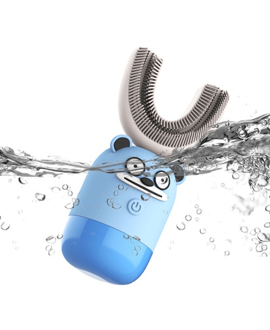 USC电动牙刷儿童U型电动牙刷（蓝皮皮）代理,样品编号:104954