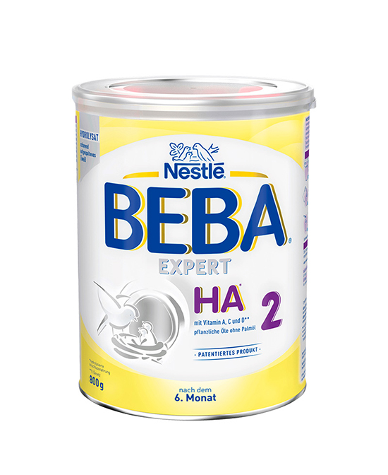 贝巴适度水解蛋白婴幼儿益生菌HA低敏奶粉2段原装