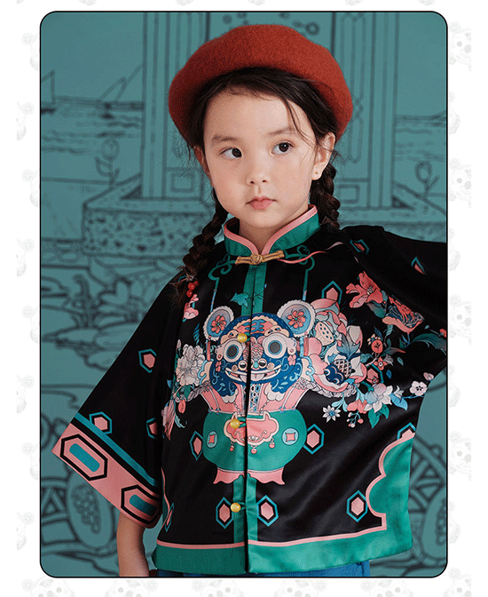 年衣婴童服饰中国风上衣代理,样品编号:105660