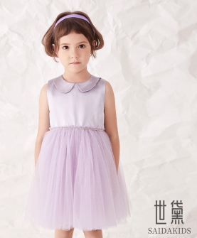 紫色网纱公主裙