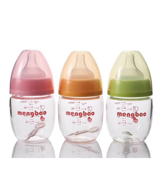 mengbao盟宝奶瓶120ml新生儿宽口玻璃奶瓶代理,样品编号:100007