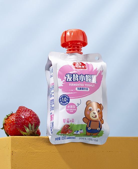 啵啵尼儿童零食小酸乳（草莓）代理,样品编号:114457