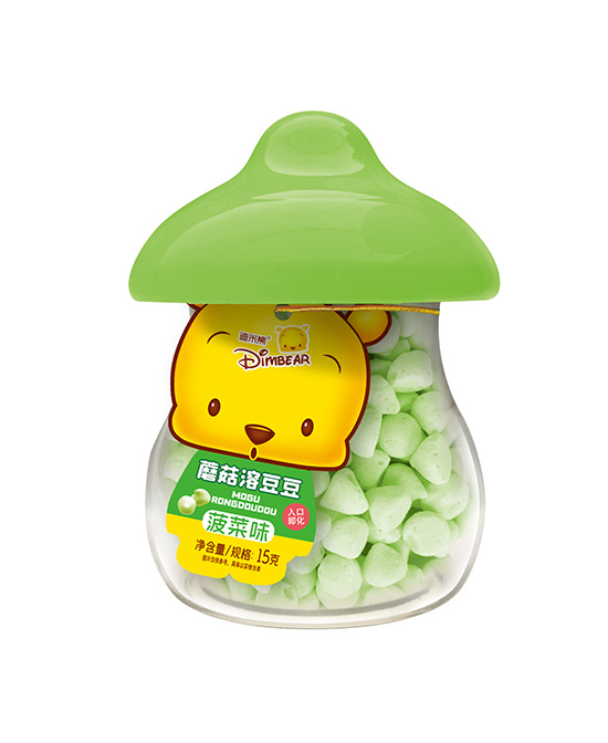 迪米熊米粉雨伞罐（菠菜味效果图）代理,样品编号:114363