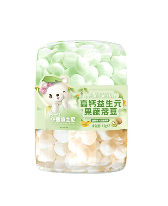 小熊威士尼零食高钙益生元果蔬溶豆代理,样品编号:111539