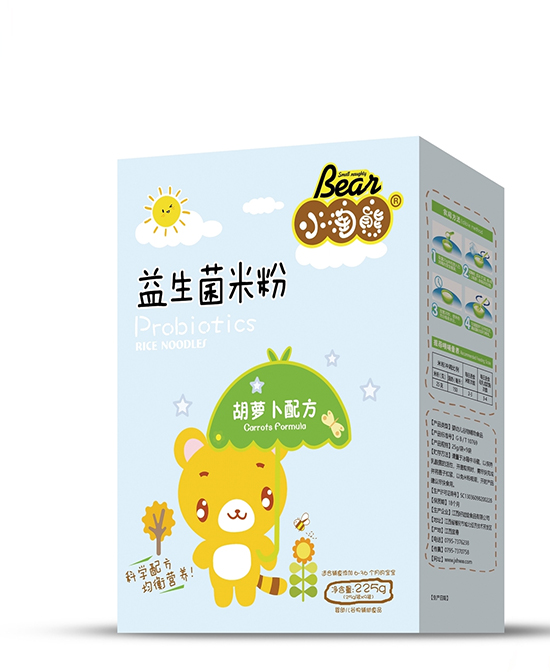 小淘熊休闲食品益生菌米粉胡萝卜配方（盒装）代理,样品编号:112790