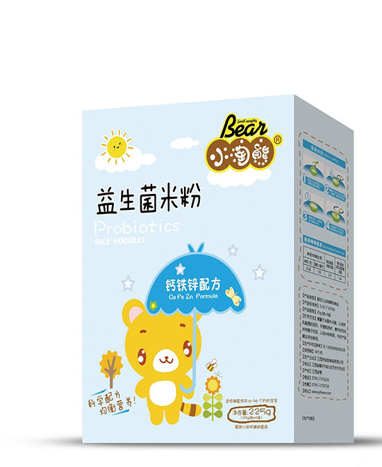小淘熊休闲食品益生菌米粉钙铁锌配方（盒装）代理,样品编号:112791