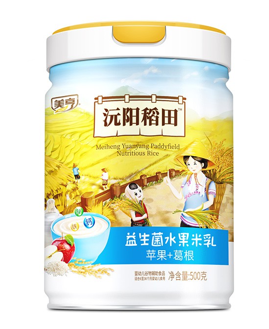 美亨益生菌水果米乳（苹果+葛根）