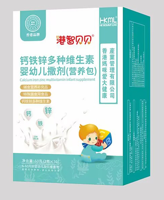 香港妈咪爱营养品钙铁锌多种维生素婴幼儿撒剂代理,样品编号:113329