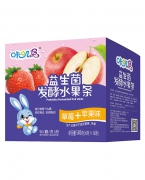咔叽兔草莓苹果益生菌发酵水果条
