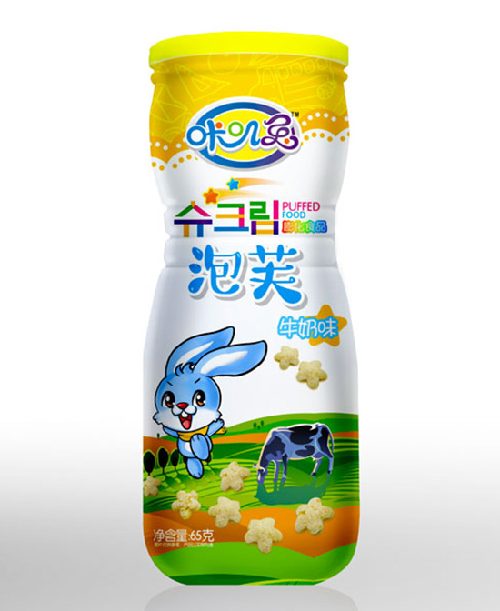 咔叽兔儿童零食牛奶味泡芙代理,样品编号:115225