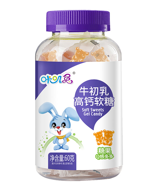 咔叽兔儿童零食牛初乳高钙软糖代理,样品编号:115239