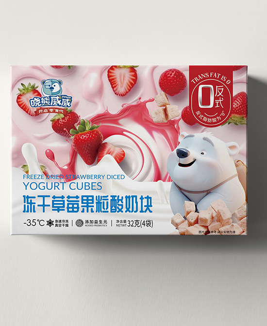晓熊威威零食冻干果粒酸奶块代理,样品编号:116292