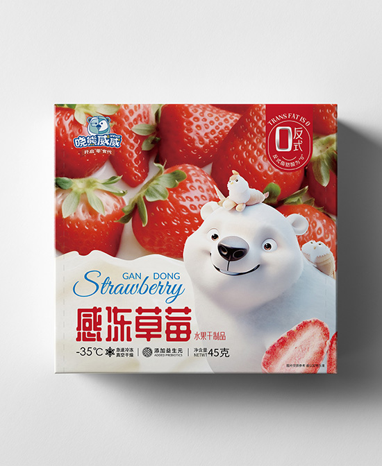 晓熊威威零食感冻草莓代理,样品编号:116243