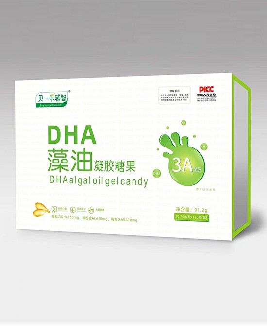 贝一乐辐智营养品DHA藻油凝胶糖果代理,样品编号:116772