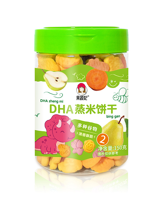 果蔬妃儿童零食DHA蒸米饼干代理,样品编号:113789