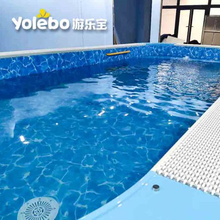 新疆定制游泳恒温戏水乐园拼接钢结构组装池室内游泳池