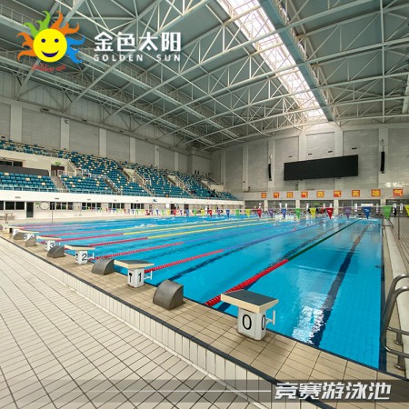 吉林室内恒温游泳池钢结构组装泳池设备大型拼装式泳池
