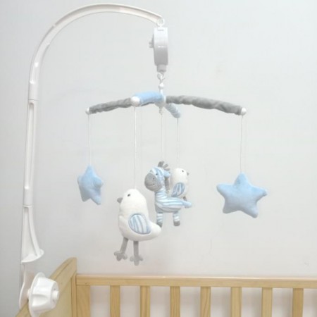 婴儿音乐床铃玩具挂件旋转带支架床头铃