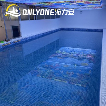 安徽游力安组装式成人泳池-拼接钢结构无边际泳池